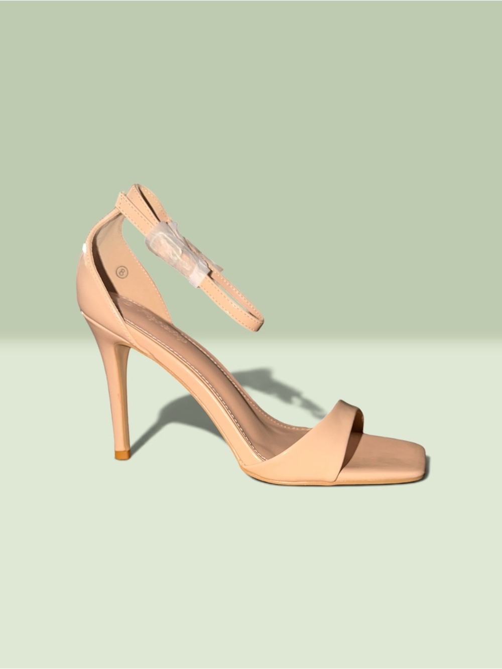 Classic Nude Ankle-Strap Stiletto Heel